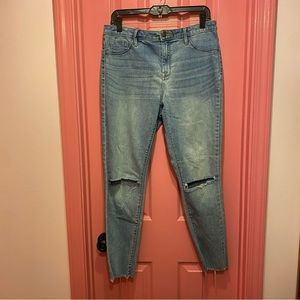 Mossimo High Rise Jeggings, Knee Slit